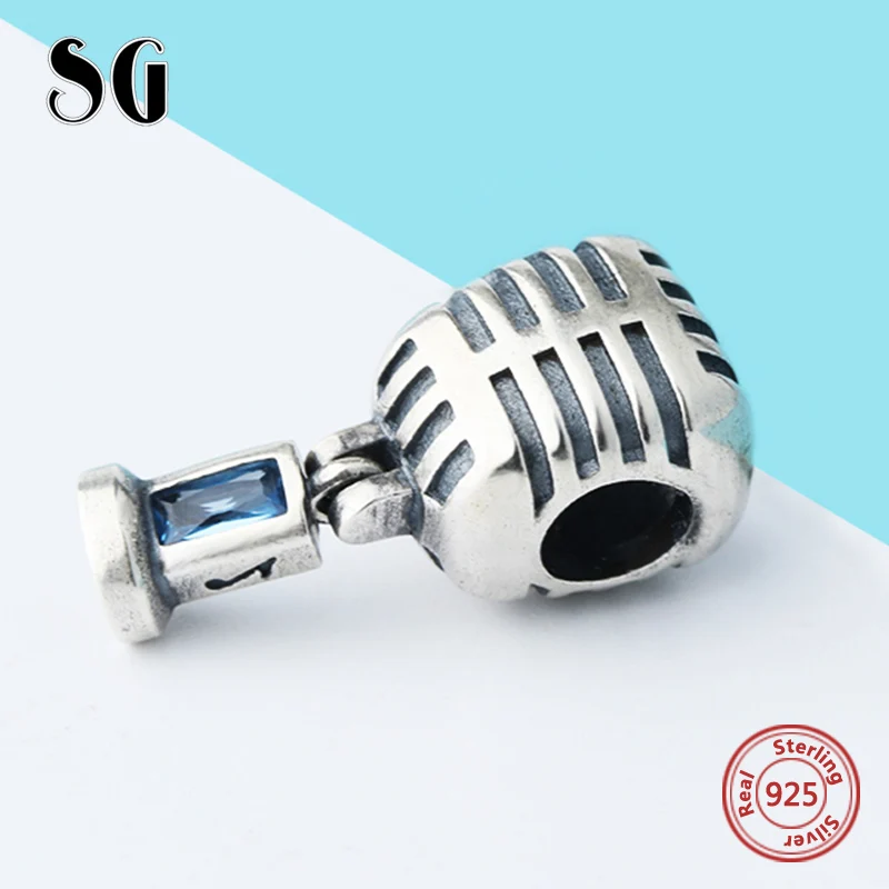 Новое поступление diy Микрофон Подвески Бусины Подходят Аутентичные Европа Шарм