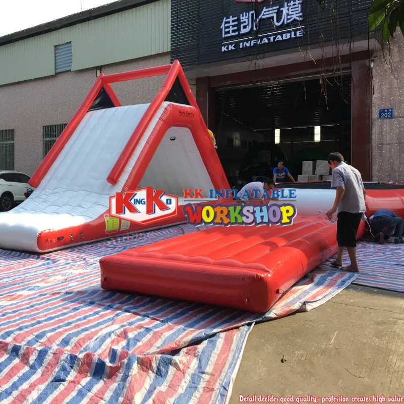 Коммерческий Класс Jeux Gonflables надувные плавающие водные горки Водные Игры парк для