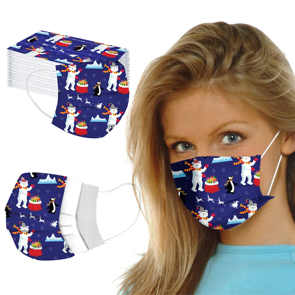 Рождественские вечерние шарфы для взрослых с принтом снеговика Санта Клауса