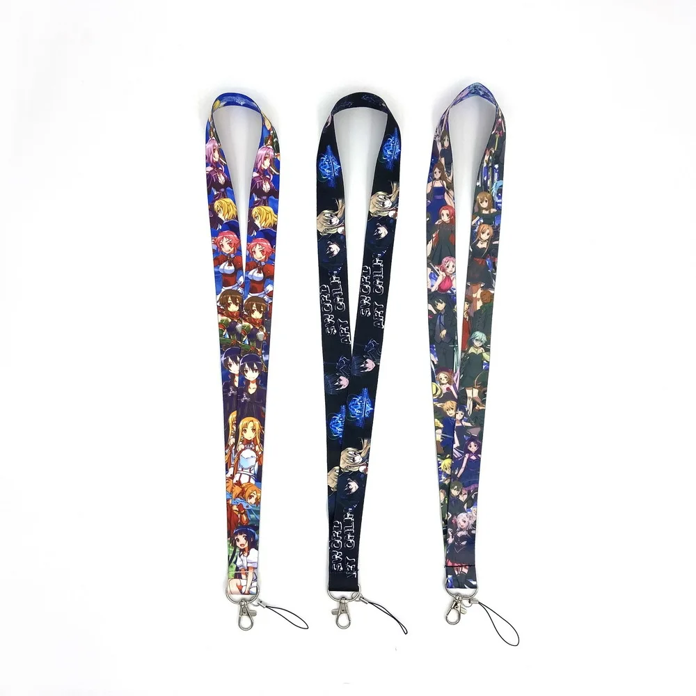 Брелок для ключей с мечом в Интернете брелок фигурки Кирито и Асуна мультяшным