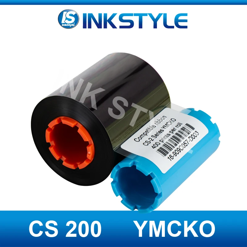 Универсальный HITI CS-2 YMCKO полнопанельная цветная лента 400 изображений для использования в CS200 CS200e CS220e CS290e ID Card Printer