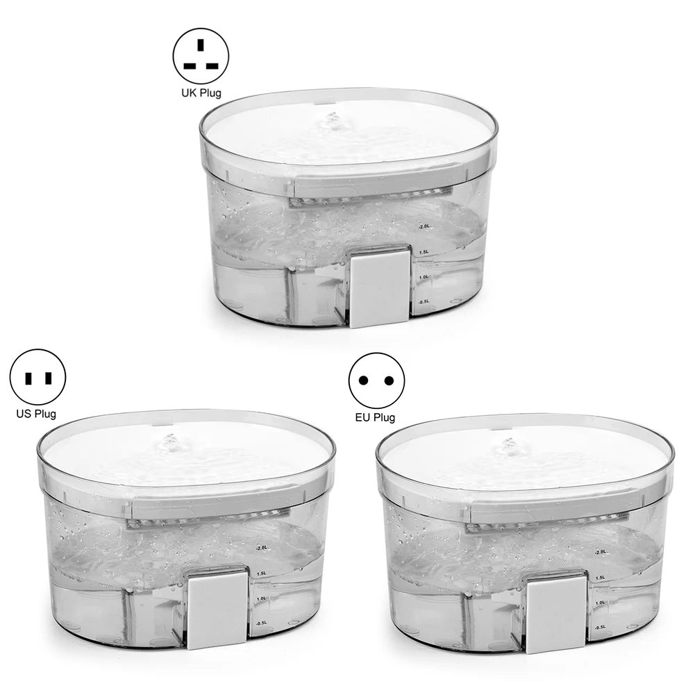 

Автоматический питьевой фонтанчик для домашних животных, бесшумная поилка для собак и кошек, Емкость л, с таймером и управлением через прил...