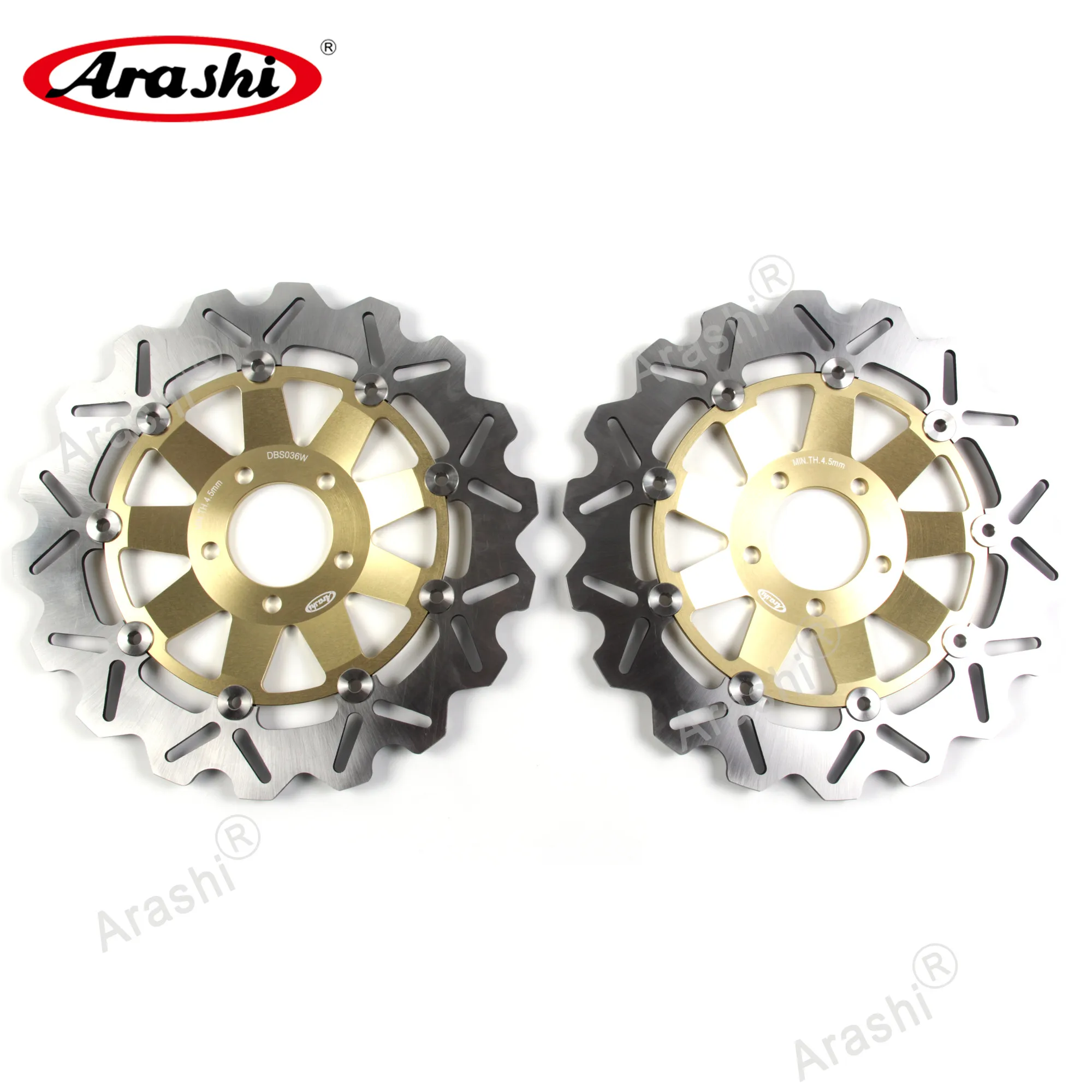 

Arashi 1 пара для KAWASAKI ZXR 400 1989-1990 CNC плавающие передние тормозные диски ZXR400 1989 1990 GPZ1100 ZX6R ZZR600 Z750 Z1000