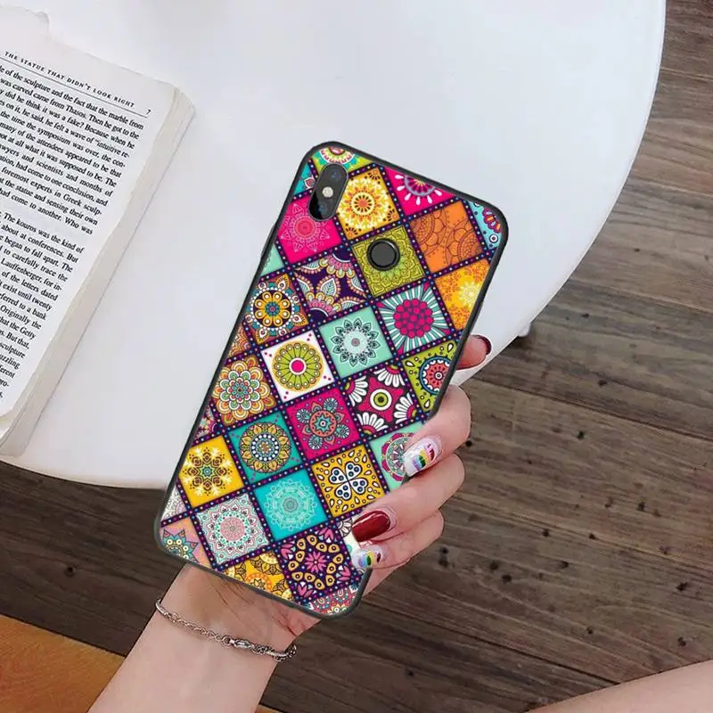 

Colorful mandala printing art Phone Case For Xiaomi Redmi note 7 8 9 t k30 max3 9 s 10 pro lite