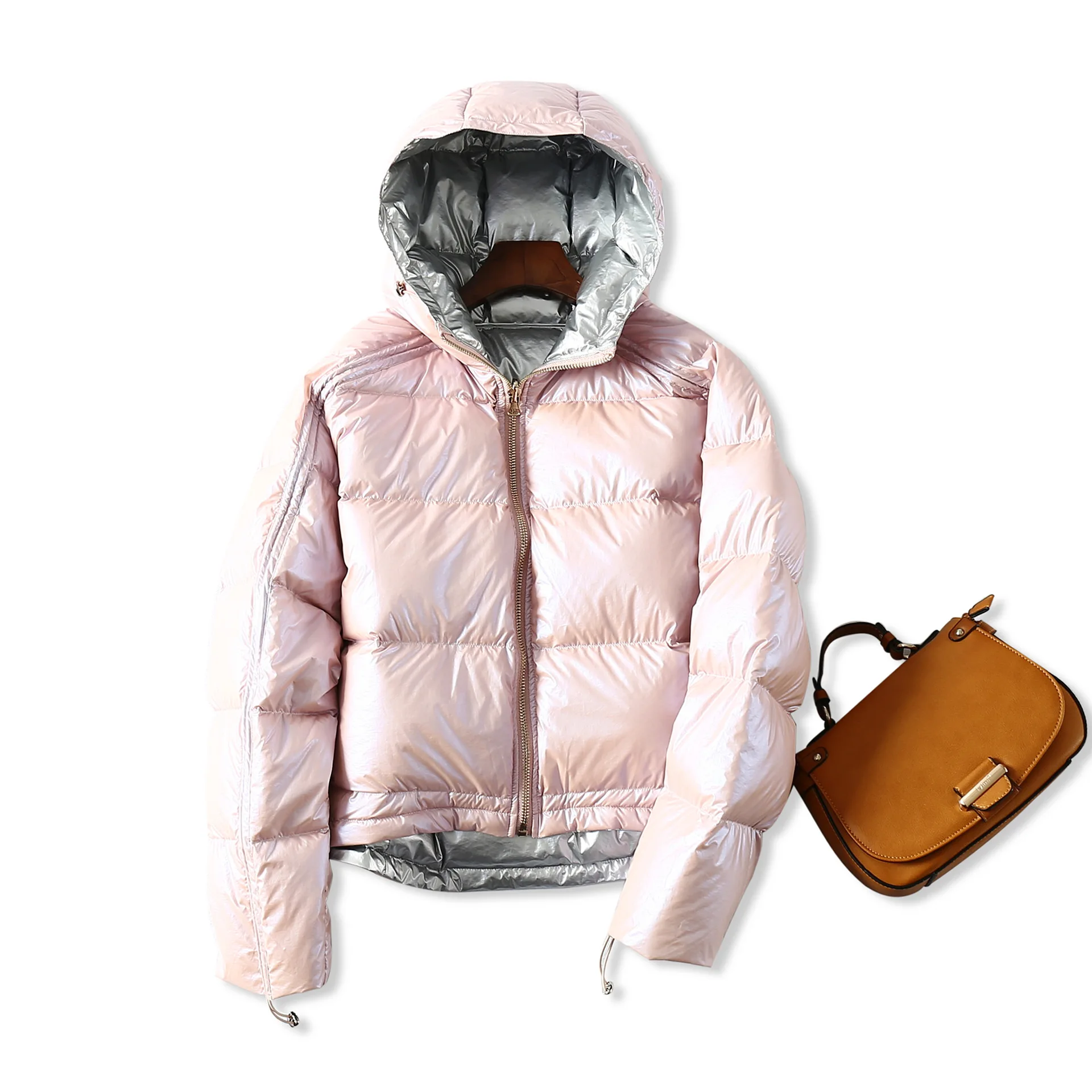 

90% White Duck Down Outer Wear Women Winter 2019 Causal Solid Hooded Thick Warm Down Jackets Parkas Female New Collection Hot