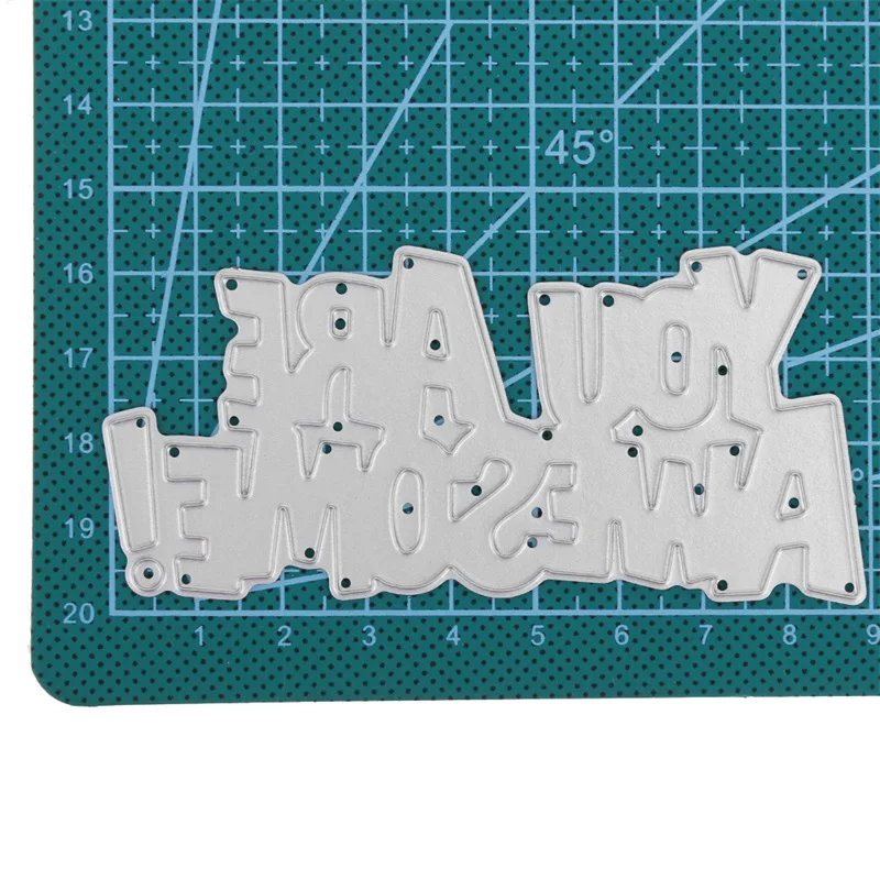 Вы Потрясающие! Высечки с фразой для изготовления карт Фраза металлические пресс