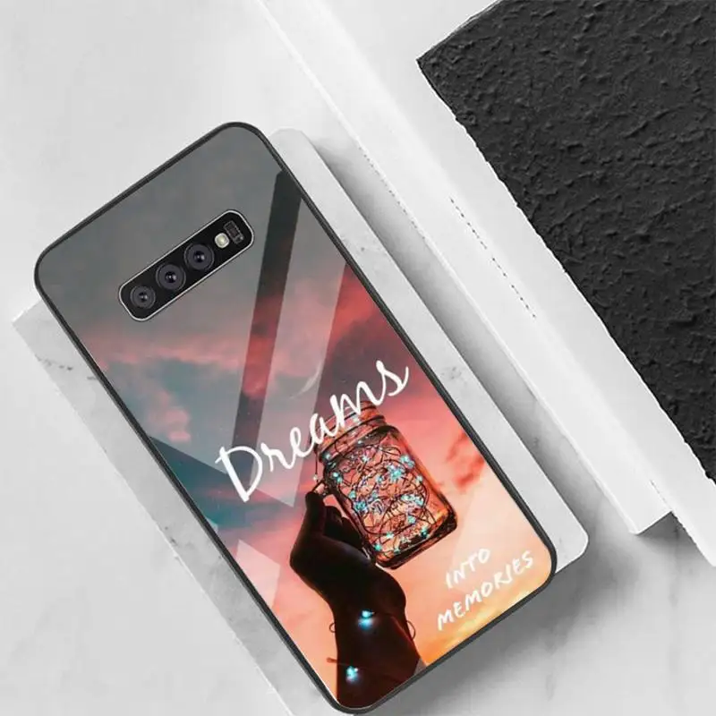 

Classic quotations Phone Case Back Cover For Samsung Cases S20 Plus S10 NOTE 8 9 10 10PRO Tempered Glass Soft Silicone Edge