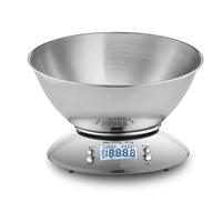 food kitchen bowl scale digital grams and ounces for weight loss baking cooking keto and meal prep silver