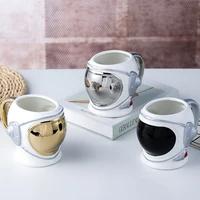 3d astronaut helm vormige keramische mok koffie melk ontbijt thuis vreemde grote capaciteit cup