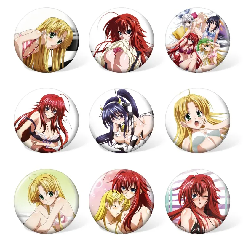 (9 шт./компл.) значок в стиле High School DxD Rias с аниме персонажами косплея модная цветная