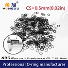 Нитриловая Резина 10 шт.лот черный NBR cs0.5мм толщина OD7.65891011121314.516*0,5 мм прокладка водонепроницаемые резиновые часы