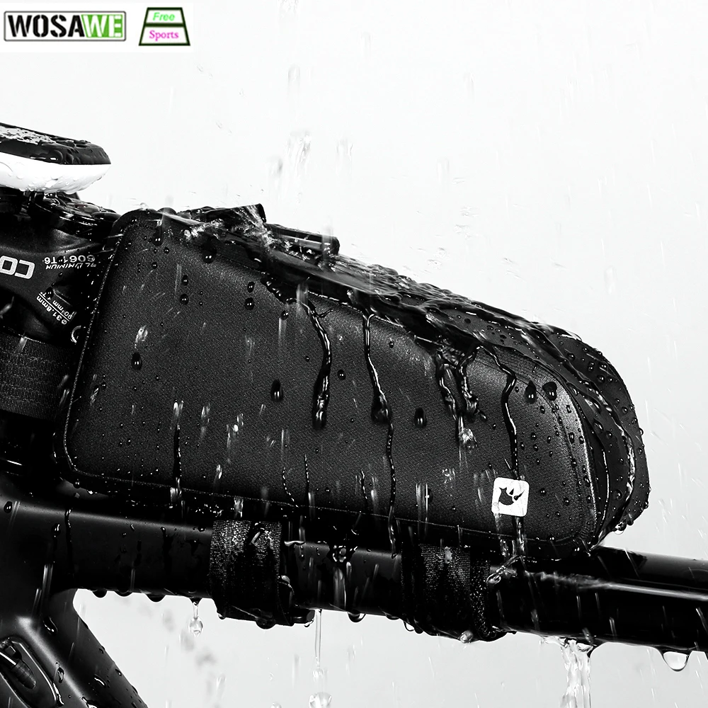 Большая вместительная сумка для велосипеда верхняя и передняя трубы