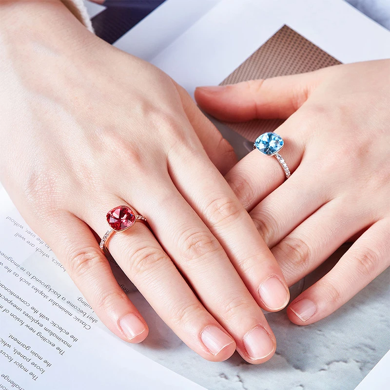 Модные кольца золотого цвета для женщин оригинальные Кристаллы из австрийского