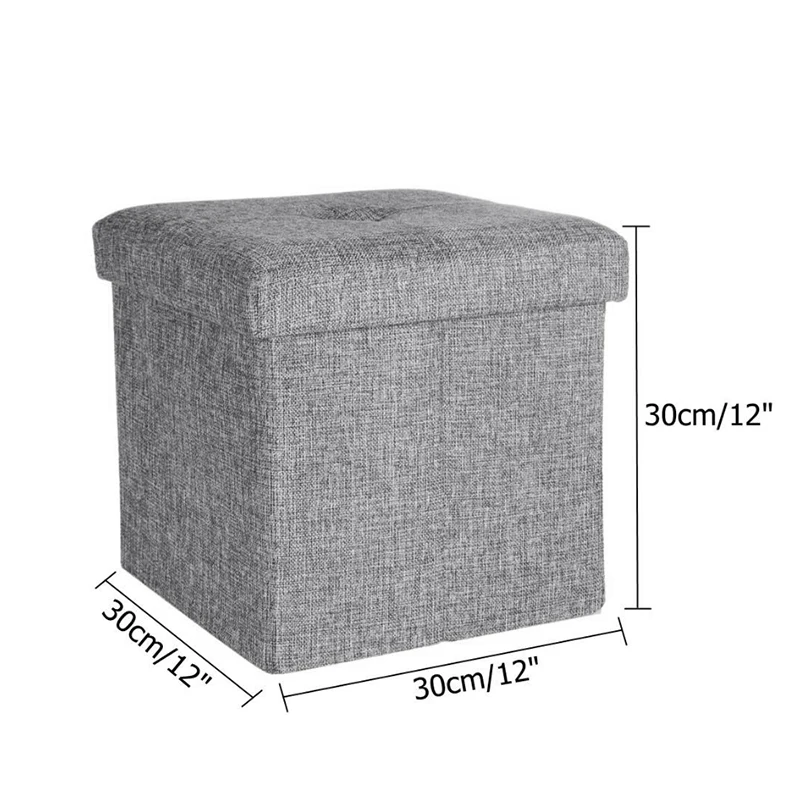 Многофункциональный Fodable ящик для хранения постельного белья Cube Ottoman сиденье