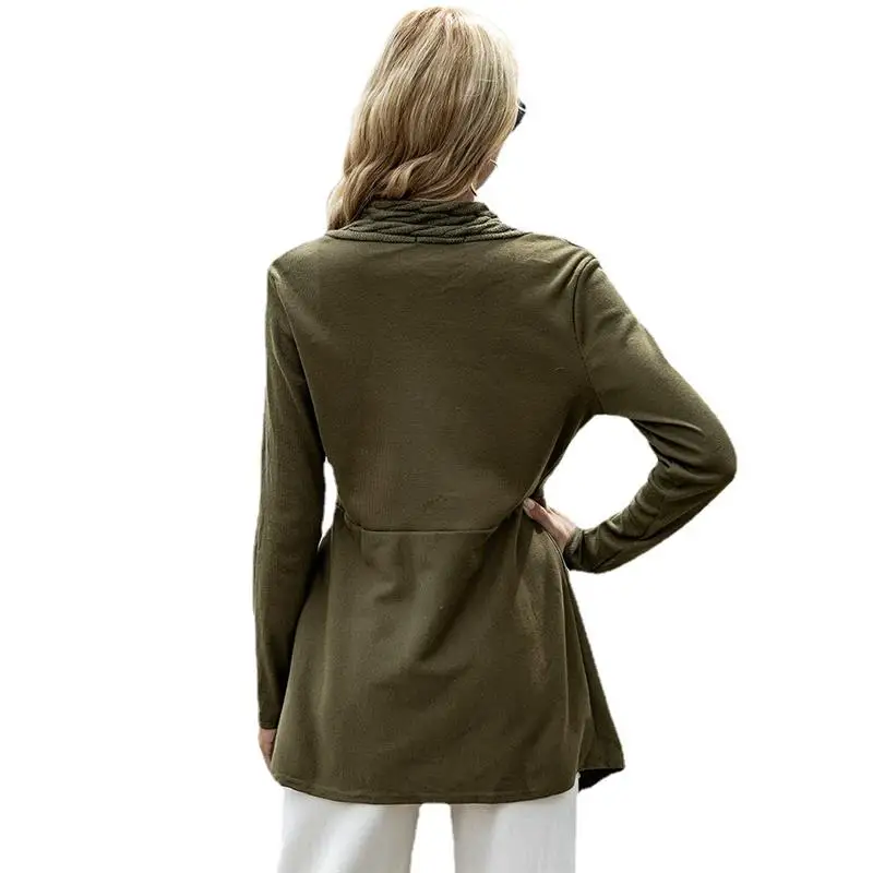 Женский свитер модный длинный кардиган вязаное Дешевое пикантное Женское пальто