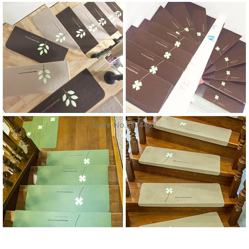 Светящиеся лестничные напольные коврики самоклеящиеся рандомные для дома и