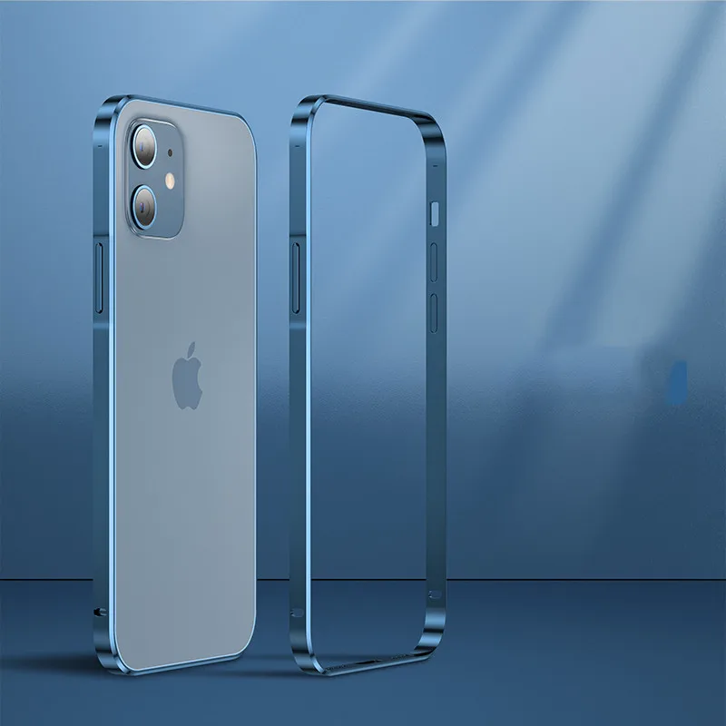 Чехол-бампер для телефона с алюминиевой металлической рамкой iPhone 13 12 Pro MAX 11 Mini