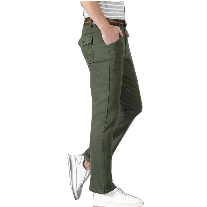 

Men's Casual Denim Stretch Pants Jeans Stretch Slim Flared Pants Casual Pocket Fall Winter