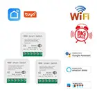 Экшн-камера с Wi-Fi умный переключатель 16A 2-полосная Управление таймер Беспроводной Настенные переключатели Smart Домашней Автоматизации Совместимость с Tuya Alexa Google Home