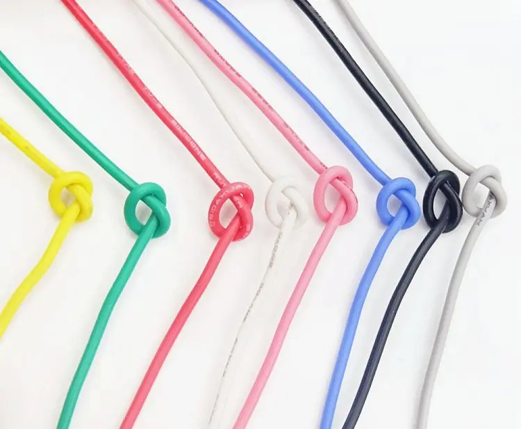 1 м 22AWG силиконовый резиновый провод электронный медный изолированный