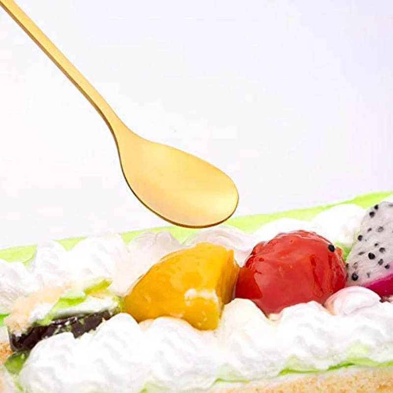 

12 Packs of Stainless Steel Fork and Spoon Set, Ice Cream Tea Coffee Spoon Tableware Kitchen Tableware