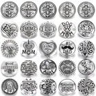 6 шт.лот, 18 мм, кнопки со стразами и кристаллом Мама Любовь, кнопки, ювелирные изделия, браслет с кнопками для Счастливого Дня матери