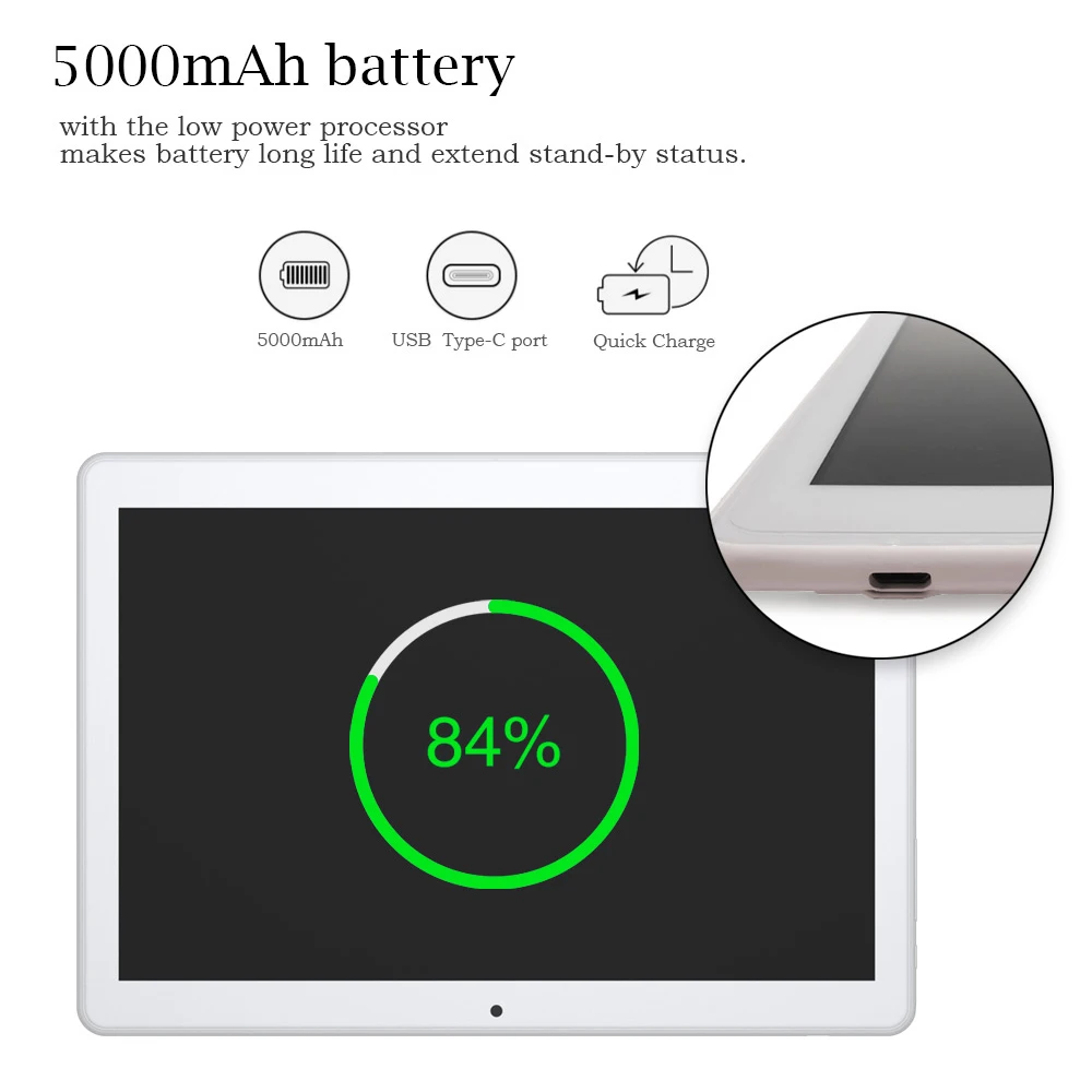 ANRY RS10 10 дюймовый планшет с четырёхъядерным процессором MTK6580 ОЗУ 16 ГБ ПЗУ Гб Android 7