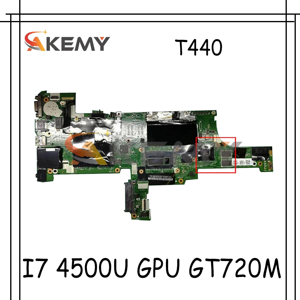 

Akemy FRU 04X4040 04X4039 00HW225 для Lenovo Thinkpad T440 Материнская плата ноутбука VIVL0 NM-A101 процессор I7 4500U GPU GT720M 100% тест