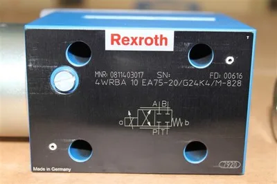 Rexroth пропорциональный клапан мпш: 0811403017 4 солдатам 10 EA75 20/G24K4/M 828 4WRBA10EA75 2X/G24K4/M