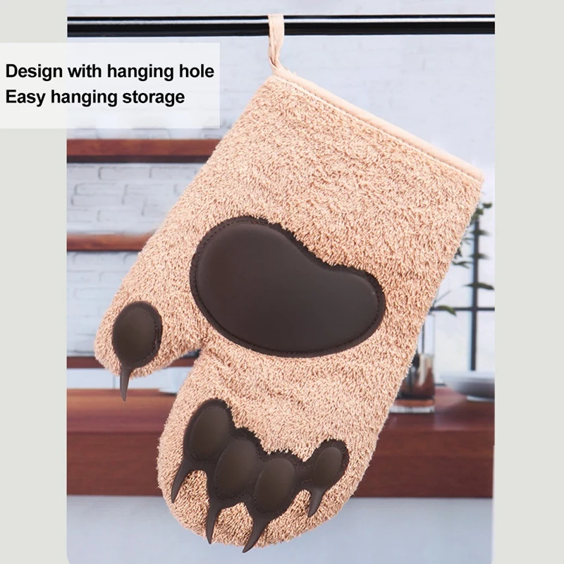 Простые кухонные перчатки варежки для духовки хлопковые термостойкие