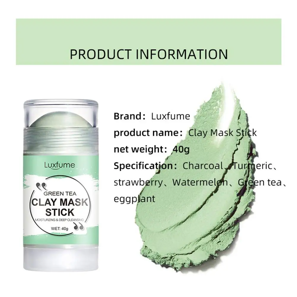 

Cleansing Green Stick Green Tea Mud Film Stick Clay Stick Skin Cleaning Clay Stick