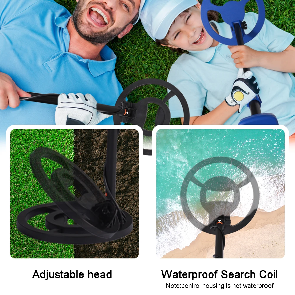 

MD-5031 High Accuracy Metal Detector Adults & Kids LCD Display Pinpoint Function 10 Inch Waterproof Search Coil Audio Prompts