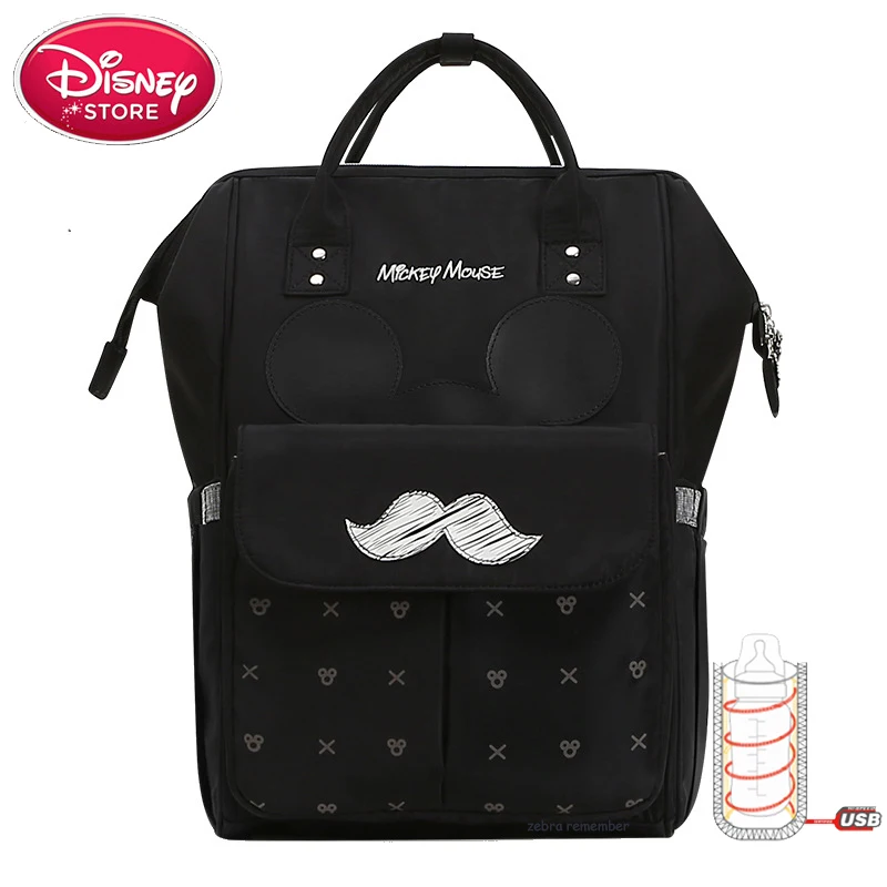Сумка для подгузников disney, usb-утеплитель, рюкзак для мамы и ребенка, сумка для ухода за ребенком, дорожная коляска, сумка для подгузников