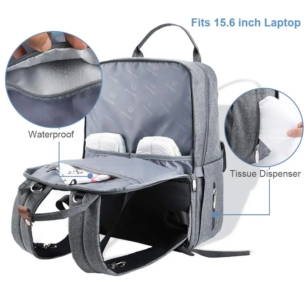 Lekebaby Рюкзак для мамы с usb интерфейсом дорожный рюкзак|Сумки подгузников| |