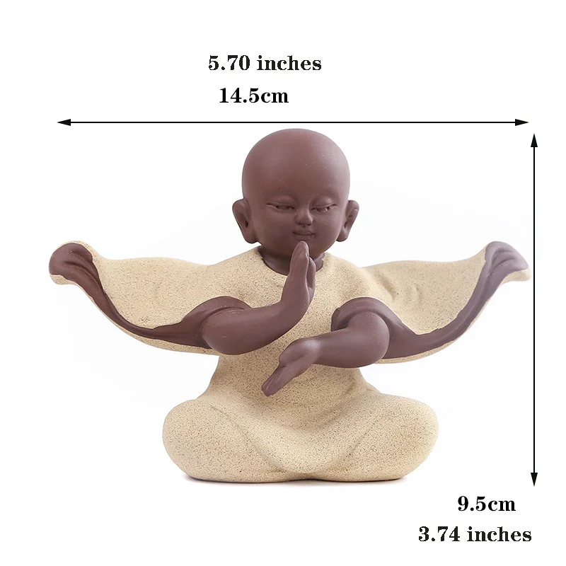 Китайский фарфор Керамическая маленькая фигурка монаха ручной работы