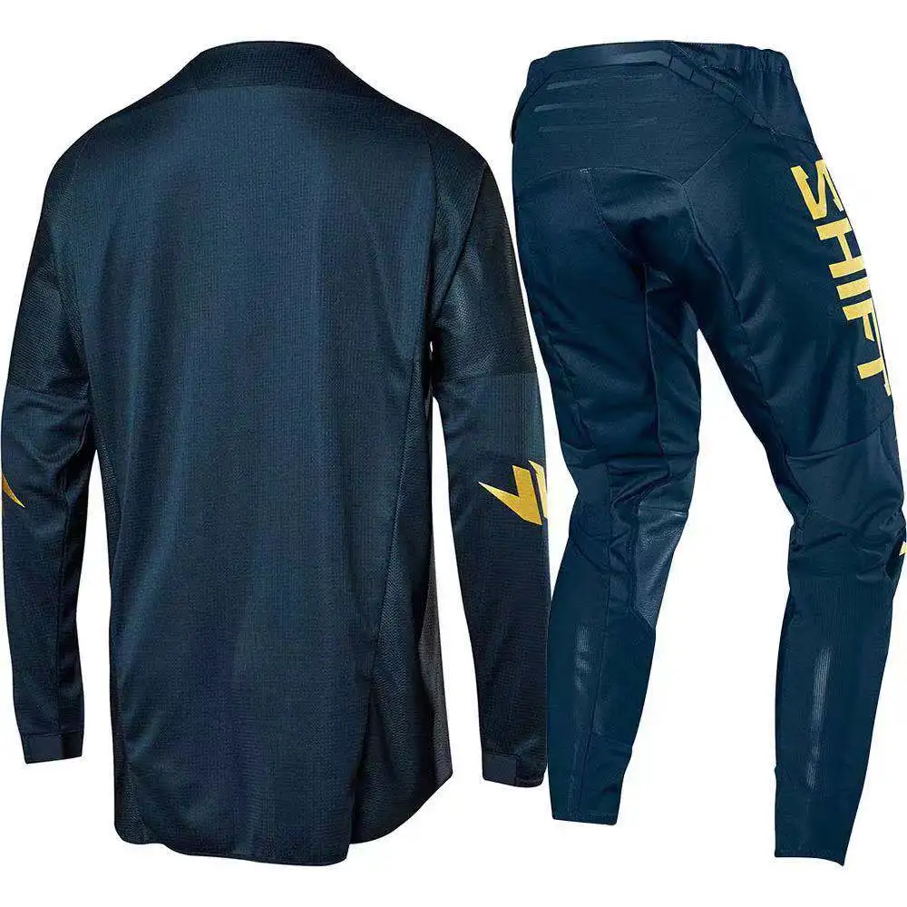 Shift Mx Джерси и брюки Топ ATV BMX мотокросса Combo Гонки грязи велосипедный костюм 4 цвета мотоцикл одежда
