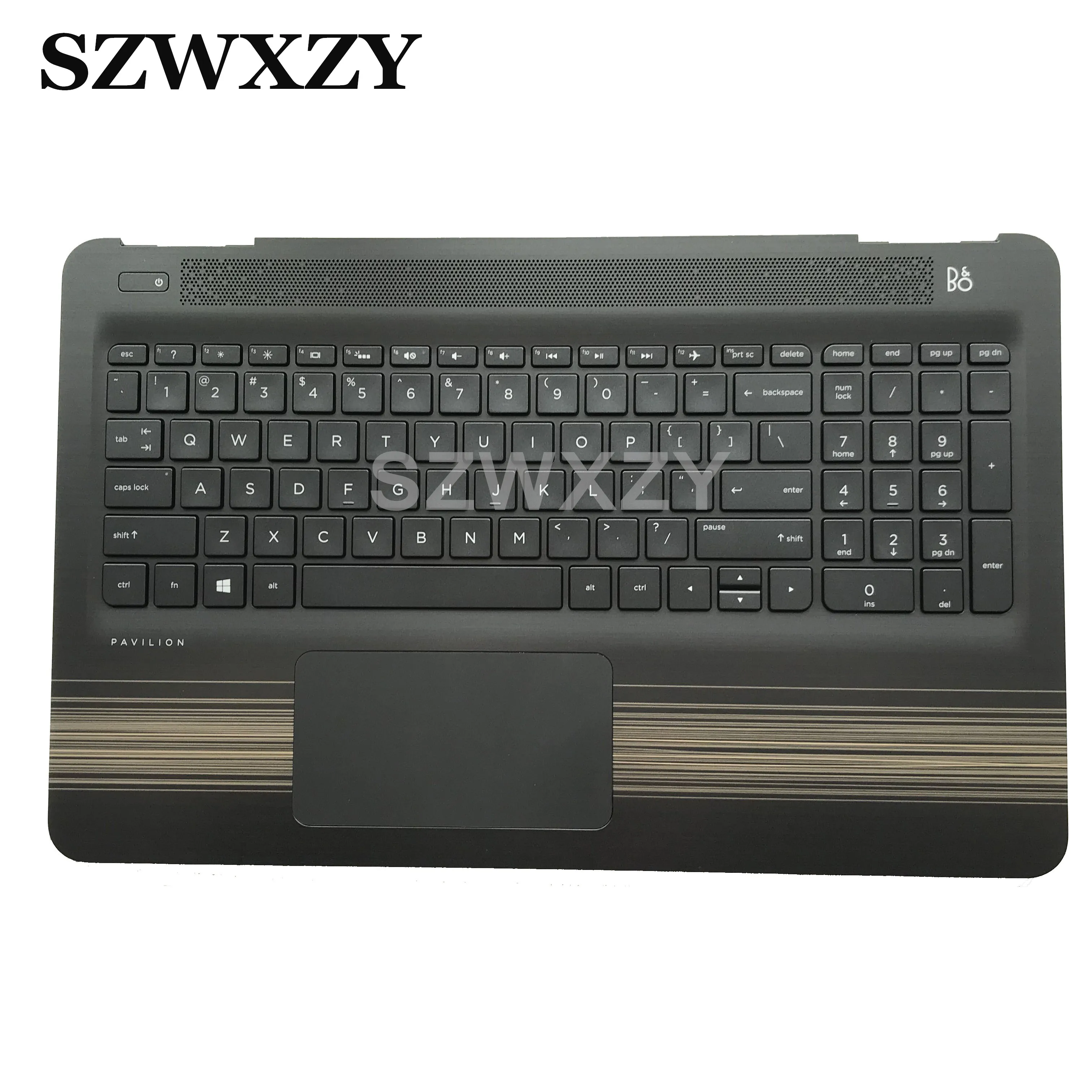 856040 002 для hp Pavilion 15 AU AW Упор рук верхняя крышка клавиатура с подсветкой Touc ad черные
