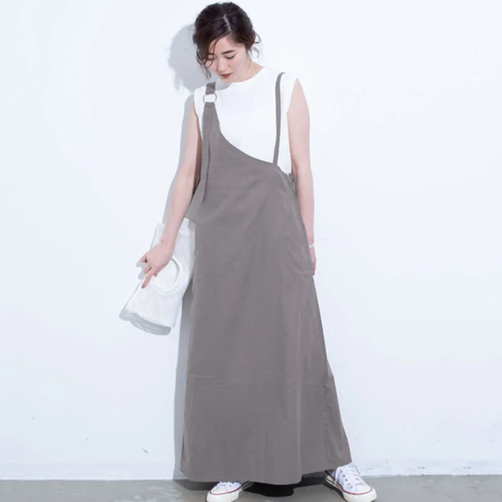 

Korean Style Elegant Office Ladies Black Plus Size Women Long Dresses Casual High Waist Split Dress