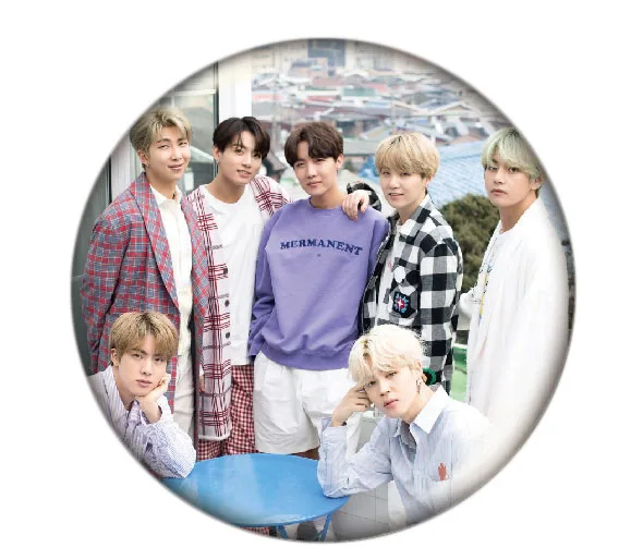 18 Year-End Clearances Kpop Bangtan Boys Pin Album Brooch Badge Accessories For Clothes Hat Backpack Decoration - Окраска металла: 18