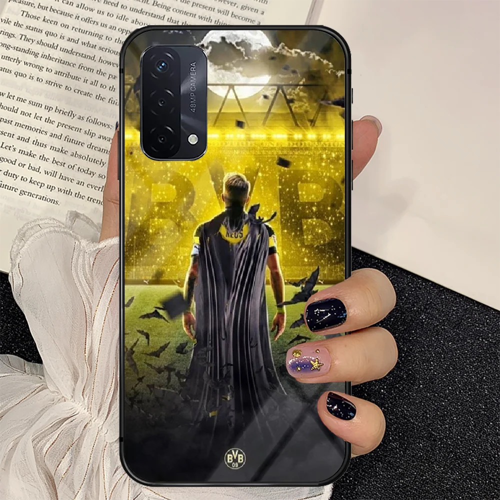 

football Dortmund Phone Tempered Glass Case Cover For oppo realme find a x c xt gt 2 53 3 6 7 50 11 Pro lite 5g Coque Back