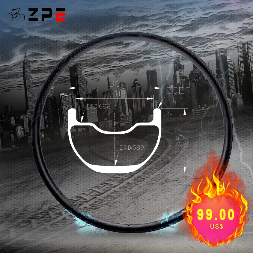 

Benchmark MTB Bike China Carbon Bicycle Rims Tubeless Mountain Bicycle Rim 29 ER AM-29-2536 Customized rim