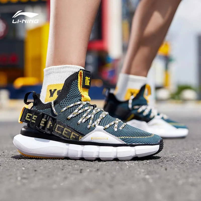 Li-Ning/Мужская обувь для баскетбола на шнуровке; спортивная обувь с дышащей подкладкой; кроссовки из моно пряжи; AGBP053 YXB305