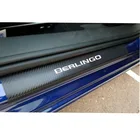Виниловая наклейка из углеродного волокна, защитная накладка на пороги автомобиля для Citroen Berlingo, автомобильные аксессуары