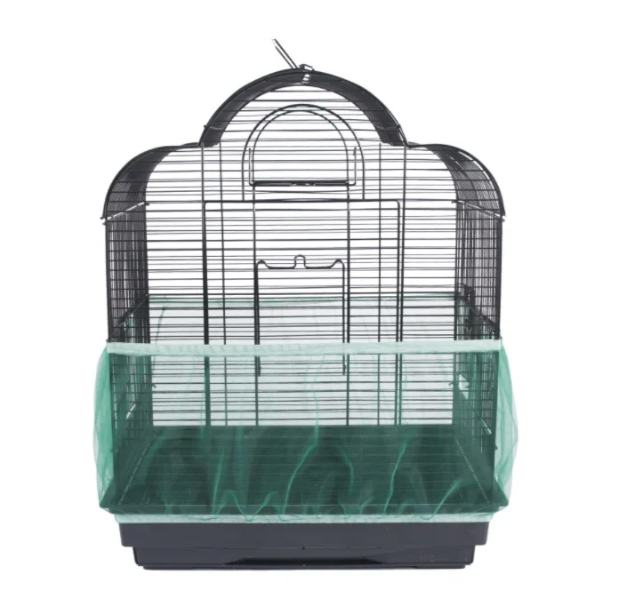 

Nylon Mesh Receptor Seed Bird Parrot Cover Soft Easy Cleaning Nylon Airy Fabric Mesh Bird Cage Cover Catcher Bird Supplies