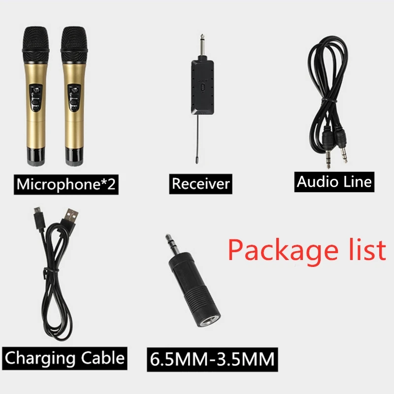 Беспроводной микрофон E8 2 профессиональный VHF танзиттер ресивер dj для квадратных