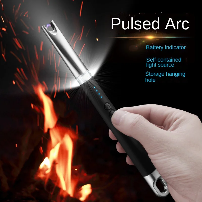 

Arc Igniter Pulse Igniter Comes with Light Source and Electricity Display Kitchen Igniter Lighter Gadgets for Men