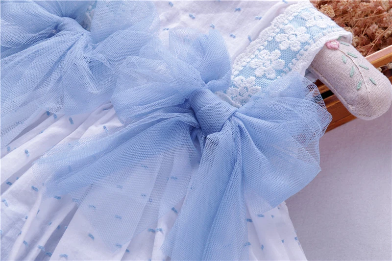 summer toddler baby girl dress wedding blue spanish ball gown dresses kids vintage clothes frock cotton children boutiques | Детская