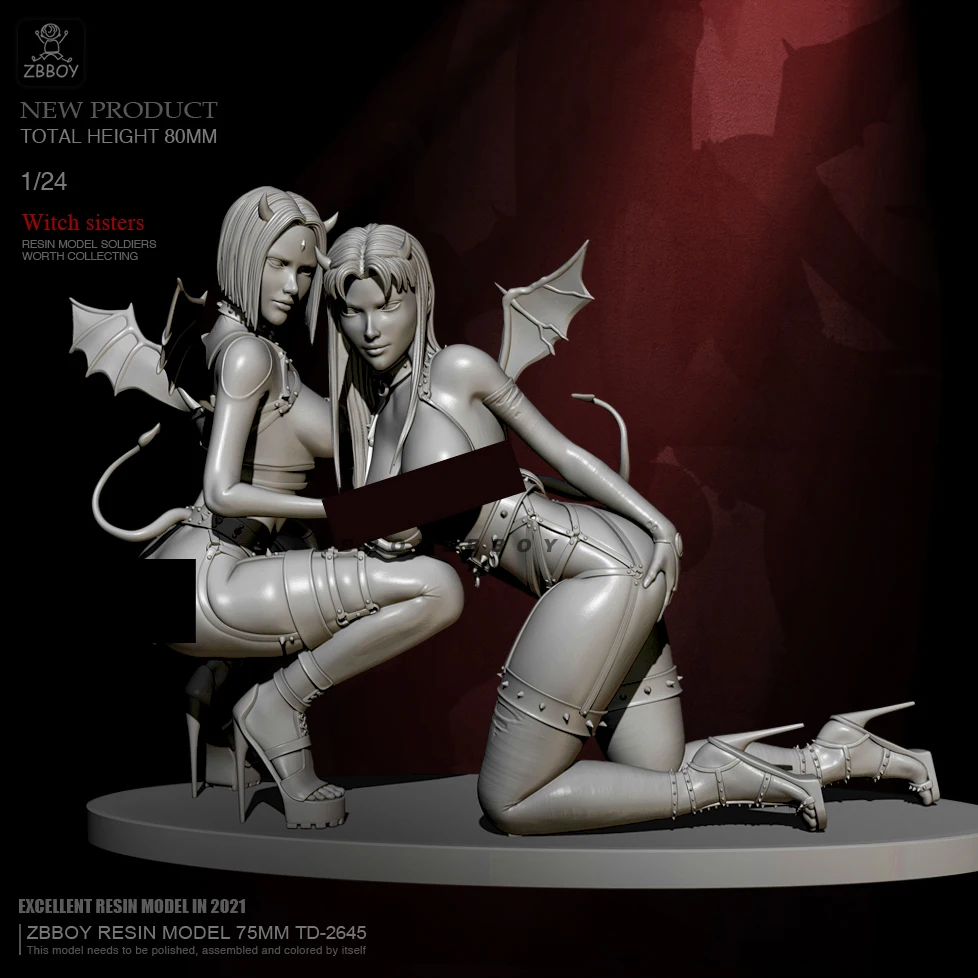 

H75mm 1/24 Resin model kits figure colorless and self-assembled TD-2645