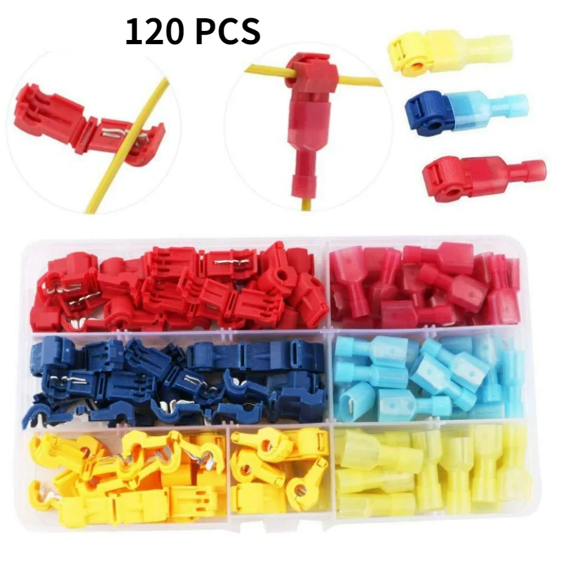 Т-образные быстроразъемные соединители для электрических проводов обжимные