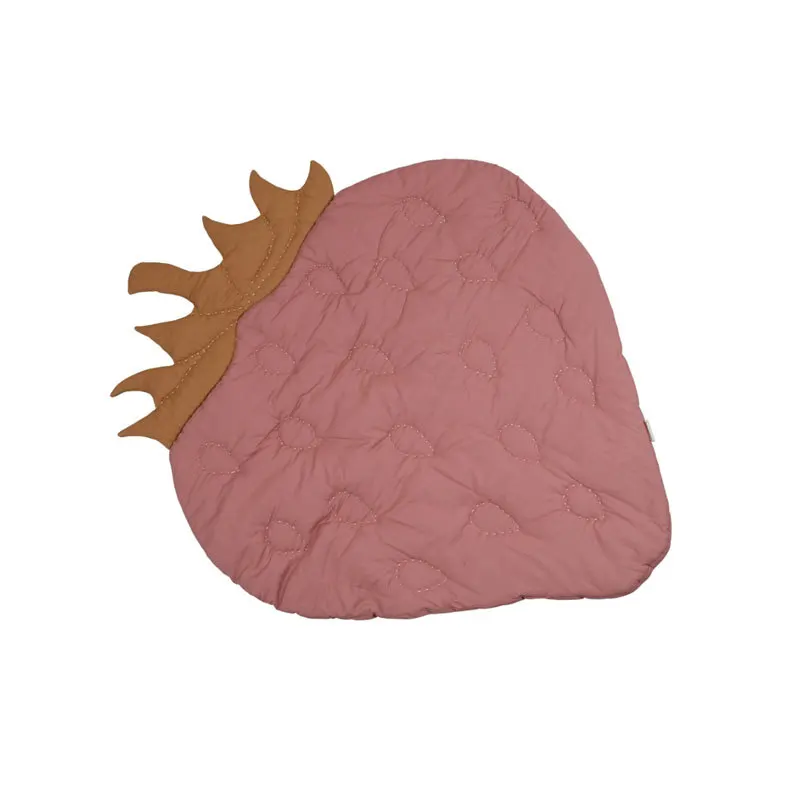 

Baby Play Mat Nordic Cotton Strawberry Peach Blanket Soft Rugs Child Crawling Blanket Cartoon Baby Play Mats Kid Room Decoration